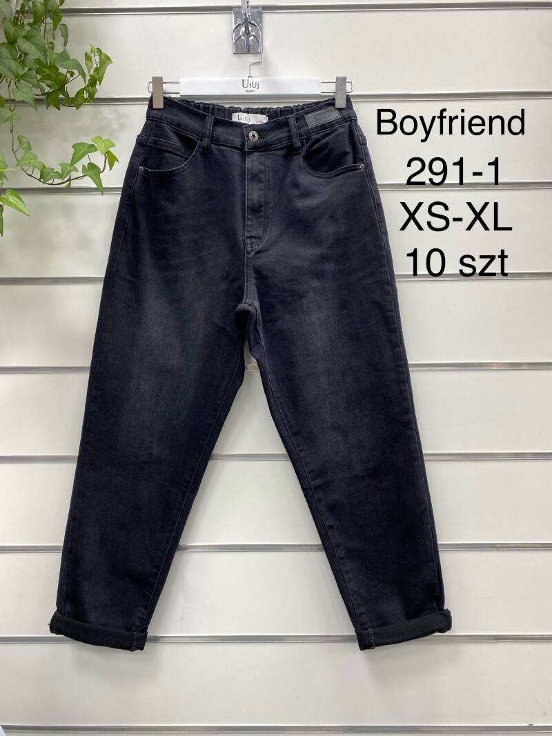 Spodnie damskie jeans Roz XS-XL, 1 kolor Paczka 10 szt